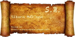 Sikora Mínea névjegykártya